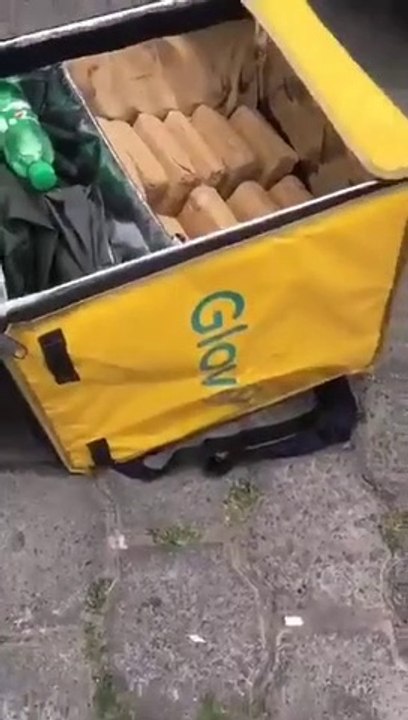 Repartidores de Glovo fueron detenidos en Quito transportando droga