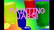 RAINBOW PAINTING Glass Jars Acrylic Paint Craft Making-