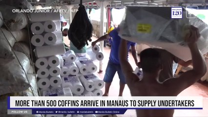 More than 500 coffins arrive in Manaus to supply undertakers