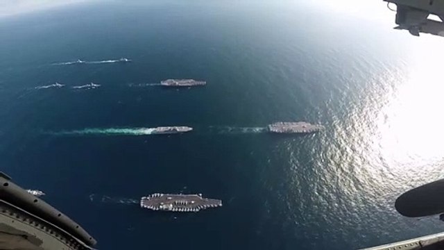 uss roosevelt uss ronald reagan et uss nimitz carrier strike group fr