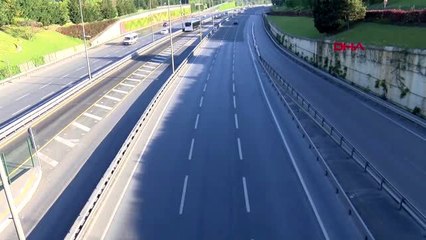 YASAĞIN İLK GÜNÜNDE YOLLAR BOŞ KALDI