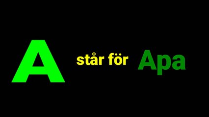 Barnen alfabetssången ABC llSvenska barnsånger ABC (Swedish alphabet song för Children). (1)