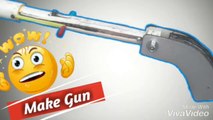 How to make gun at home| PVC Pipe Gun| With Cardboard| Gun in Minecraft| Gun With Pen| Gun With Bottle