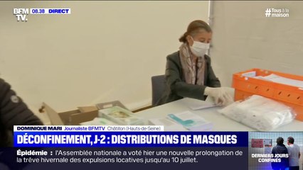 A Châtillon, la distribution de masques a commencé