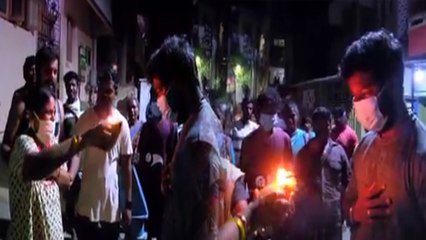 கொரோனா சிகிச்சை முடிந்து வீடு திரும்பிய  டிவி ஒளிப்பதிவாளர்