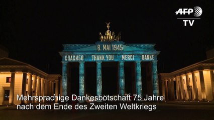 Berlin sagt Alliierten "Danke" für Befreiung 1945