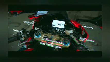 Cbr bike in racetrack