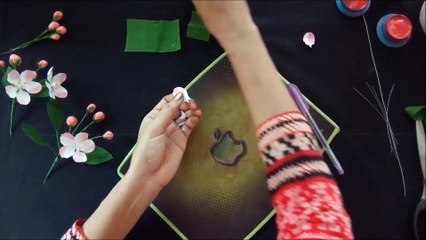 How to make apple flower | Diy Paper Crafts Tutorial