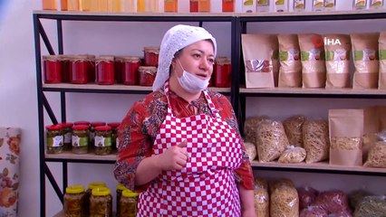 Ailesi için ürettiği kozalak reçeliyle marka oldu