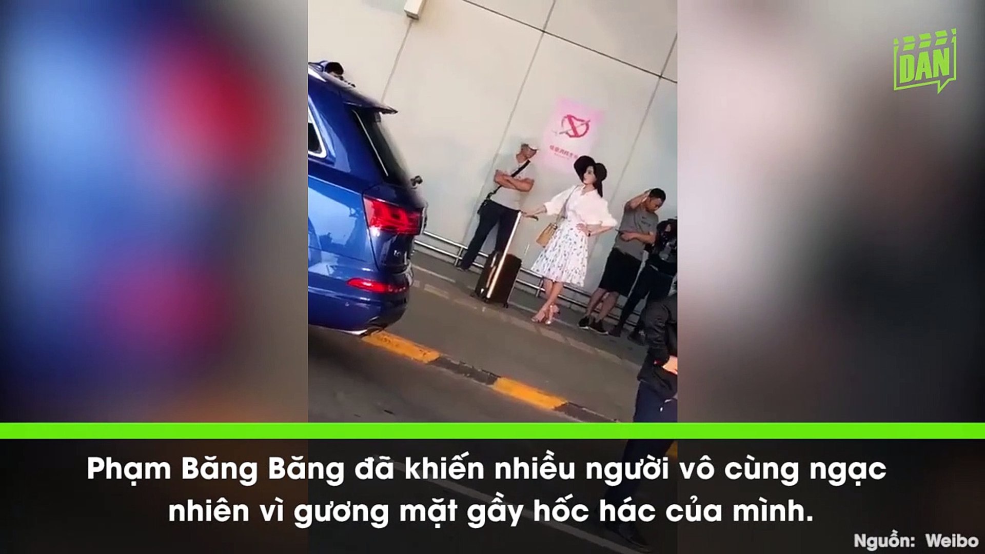 Phạm Băng Băng xuống cân, mặt gầy hốc hác trên phim trường