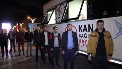 Erciş'te kan bağışı kampanyasına destek