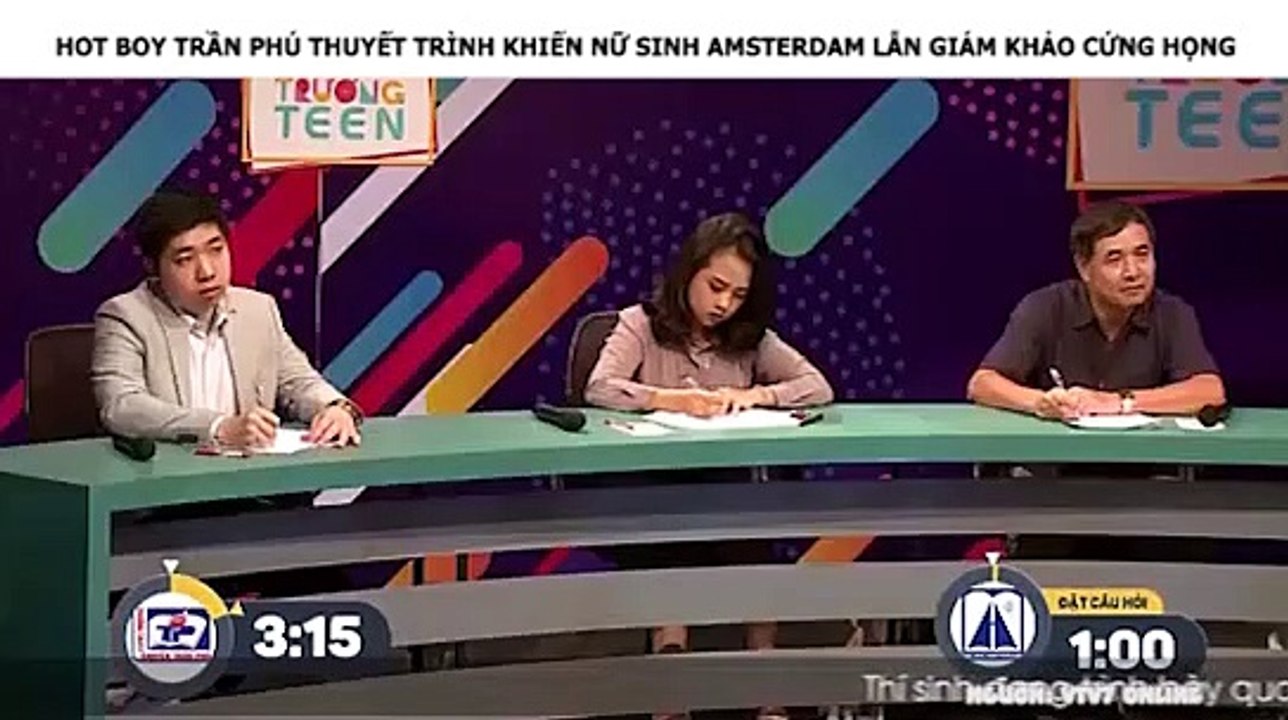 HOT BOY TRẦN PHÚ THUYẾT TRÌNH KHIẾN NỮ SINH AMSTERDAM LẪN GIÁM KHẢO CỨNG HỌNG
