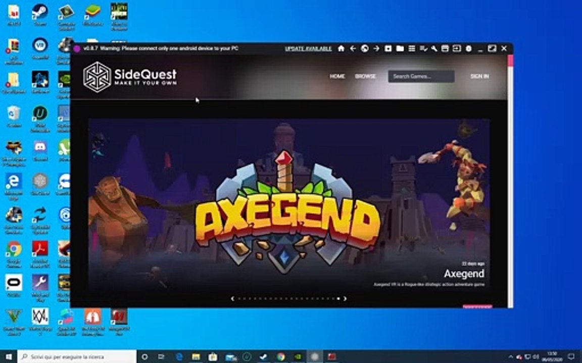 come installare i programmi android su oculus quest
