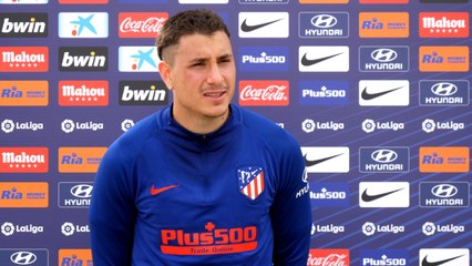 José María Giménez señala como estaba ansioso por volver a entrenar