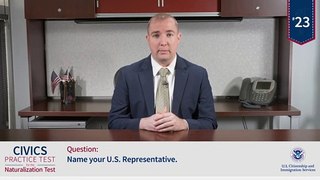 23 of 100 Name your U S  Representative  US Citizenship Neutralization
