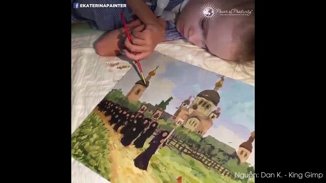 Không phải là người bình thường nhưng cô bé này đã vẽ những bức tranh phi thường