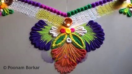 Bhai Dooj, special rangoli , Easy rangoli ,designs by ,Poonam Borkar