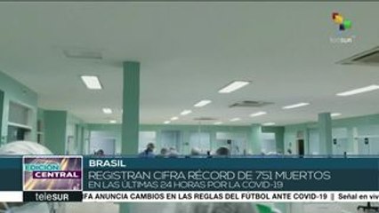 Brasil registra nueva cifra récord de muertos por COVID-19 en un día