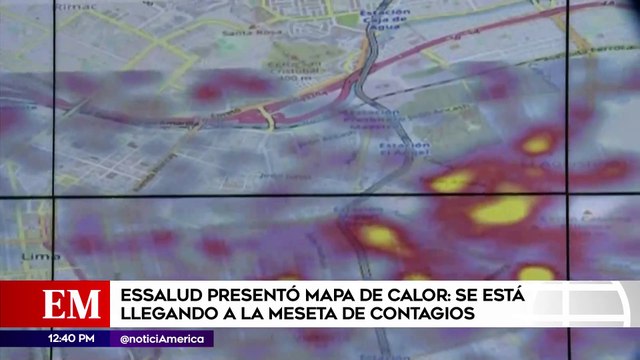 Edición Mediodía: EsSalud presentó mapa de calor con los 10 distritos con más contagios por kilómetro cuadrado