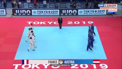 France-Autriche, 1er tour, ChM de judo par équipes mixtes 2019