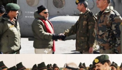 Modi marks Diwali with soldiers in icy Siachen!