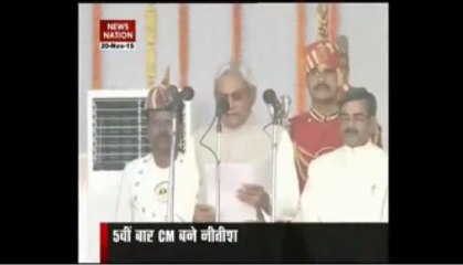 Nitish Kumar sworn in as Bihar CM