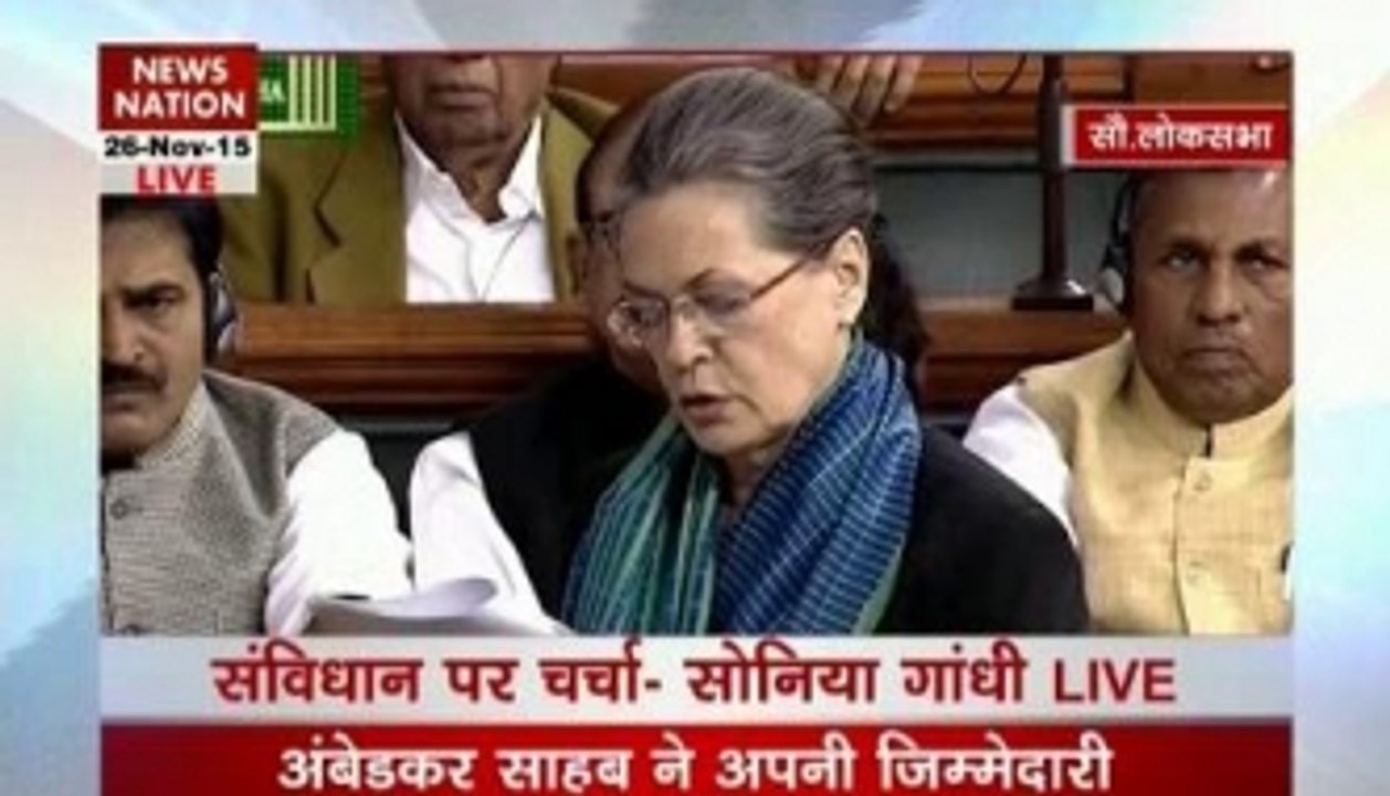 Sonia uses Constitution to attack govt