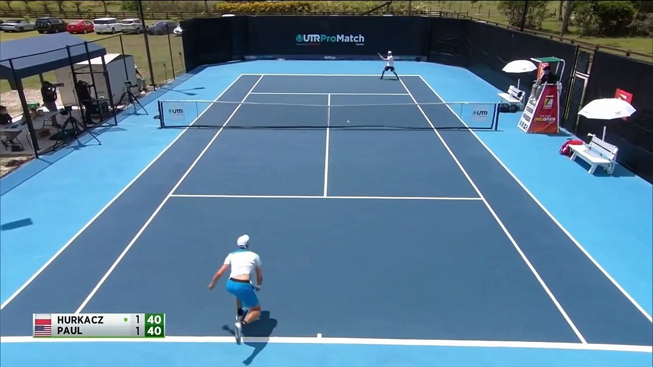 UTR PRO MATCH SERIES- HUBERT HURKACZ - TOMMY PAUL HIGHLIGHTS (Credit: @Youtube @ Hubert Hurkacz Fan Club)