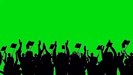 supporter's green screen with sound effects HD - Youtube