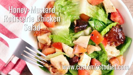 Keto Honey-Mustard Rotisserie Chicken Salad Recipe