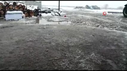 Göle'de Mayıs ayında kar sürprizi