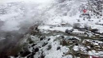Erzincan ve Bayburt'un yüksek kesimlerinde kar yağışı