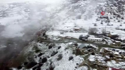 Erzincan ve Bayburt'un yüksek kesimlerinde kar yağışı