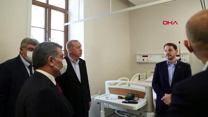 ERDOĞAN HADIMKÖY'DEKİ PANDEMİ HASTANESİNİ İNCELEDİ