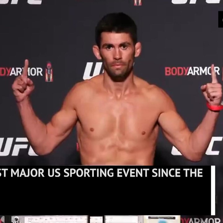 Fighters weigh-in as UFC is first major US sport to return