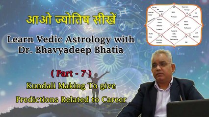 Making Kundali for Career Predictions ll Part-7  Vedic Astrology ll  कैरियर की भविष्यवाणी ll Astrology in Hindi 2020