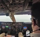 Landing a Boeing 747 in difficult weather conditions through the eyes of pilots