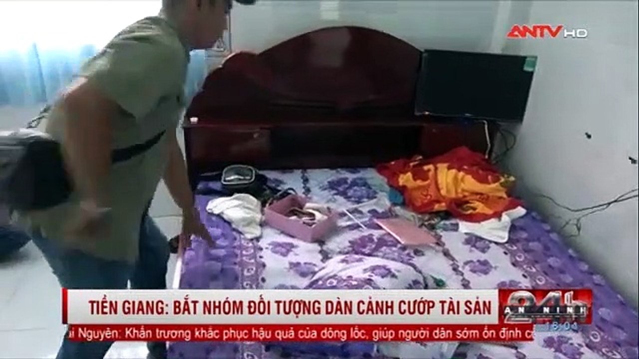 Tiền Giang: Bắt nhóm đối tượng dàn cảnh cướp tài sản