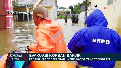 Tanpa Bekal Makanan, Warga Terkepung Banjir Selama 2 Hari di Aceh Besar