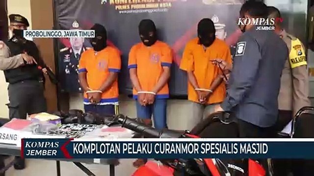 Komplotan Pelaku Spesialis Curanmor Parkiran Masjid Ditangkap