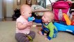 Funny Fighting Over Of Cute Twins Baby - Hilarious Fails