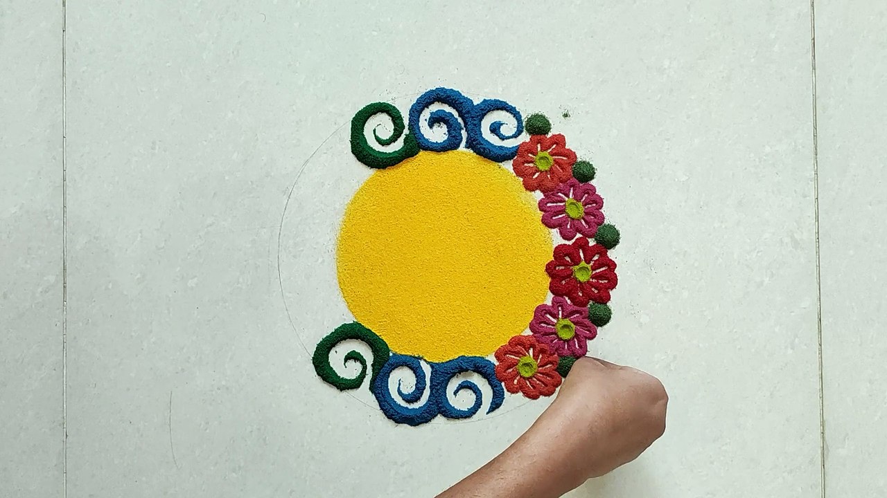 Happy Mother's Day Special Rangoli design | Super Easy Mother's Day Kolam Design