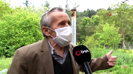 75 yaşındaki Şeker dede, bahçesinde yetiştirdiği baklaları ihtiyaç sahiplerine ulaştırmak istiyor