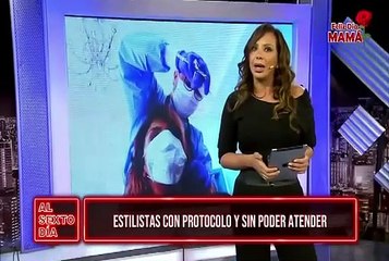 Estilistas con protocolo sanitario y sin poder atender