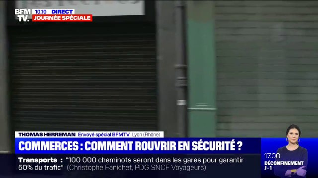 Déconfinement: à Lyon, les commerçants se préparent à accueillir les clients