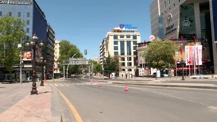 Başkent sokaklarında sessizlik hakim