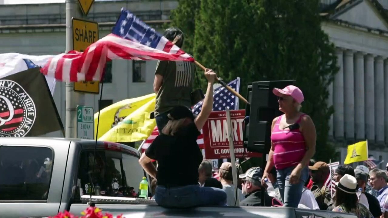 Proteste gegen Corona-Beschränkungen in Washington