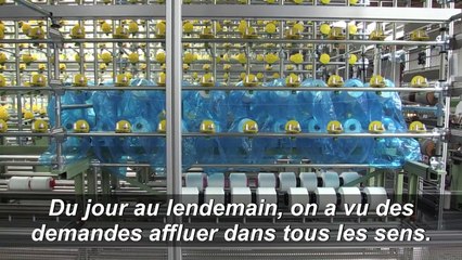 Coronavirus: boom de fabrication d'élastique pour masques dans une usine du nord de la France