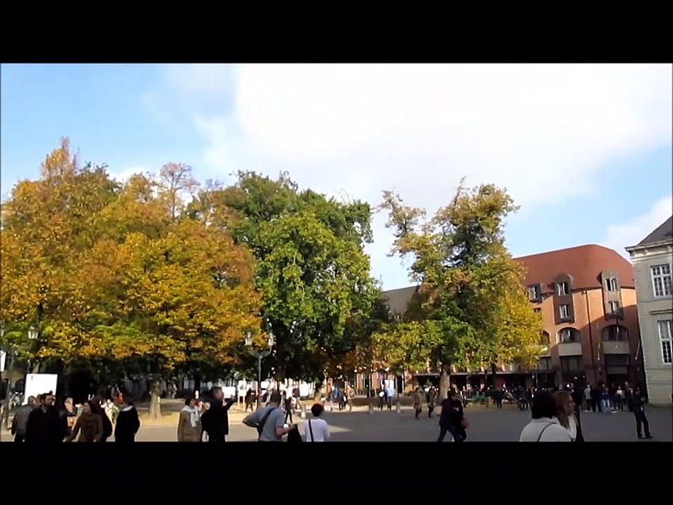 The autumn in Bruges Belgium relaxing moments