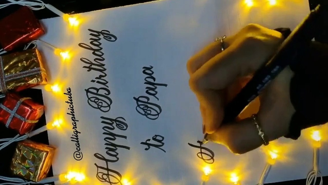Amazing calligraphy handwriting || cursive hand...